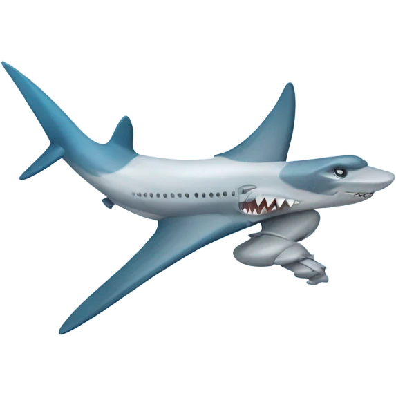 shark airplane emoji
