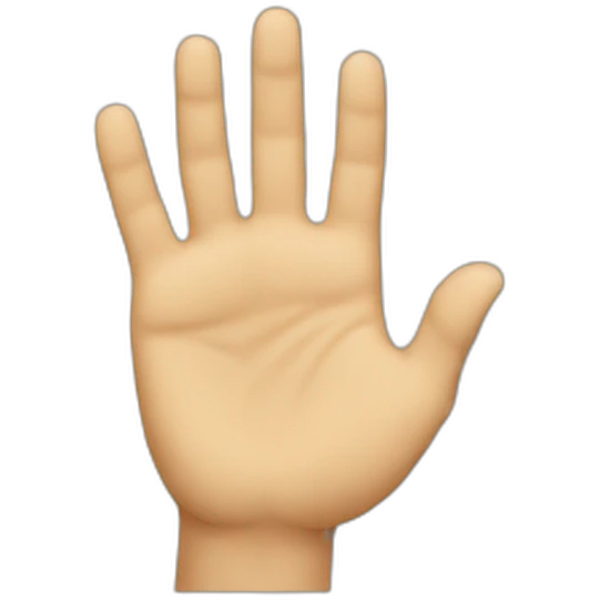 G shaped hand emoji