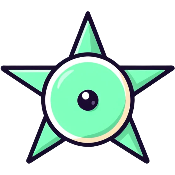 Eye with a star inside emoji