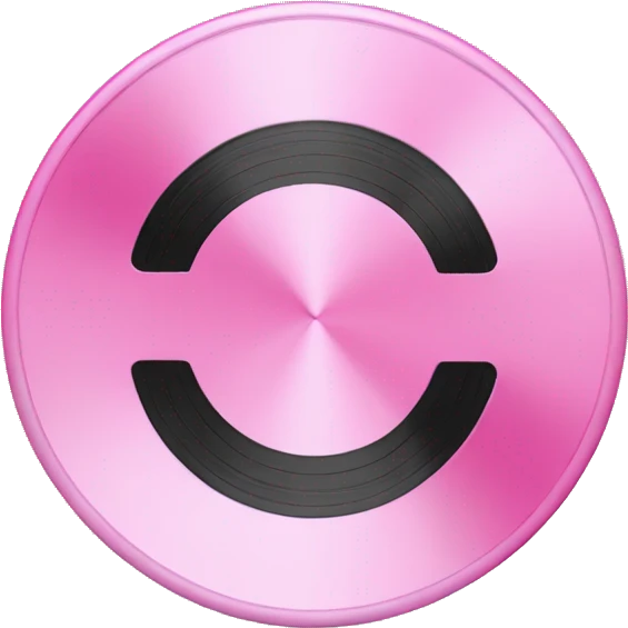 smooth pink music disk emoji