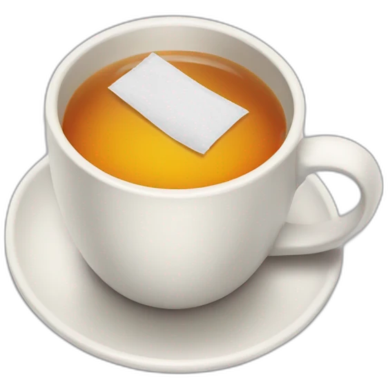 cup of tea with a tea bag tag emoji