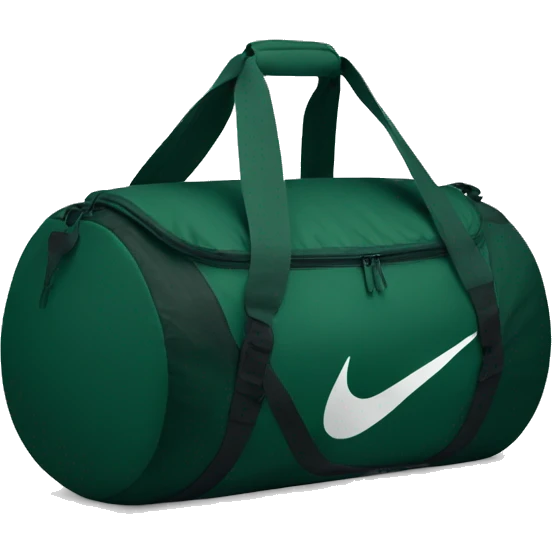 Dark green gym bag nike emoji
