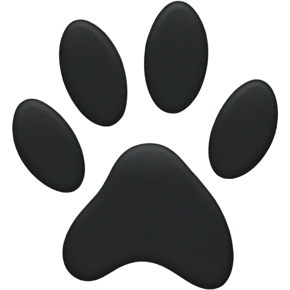 Black paw emoji
