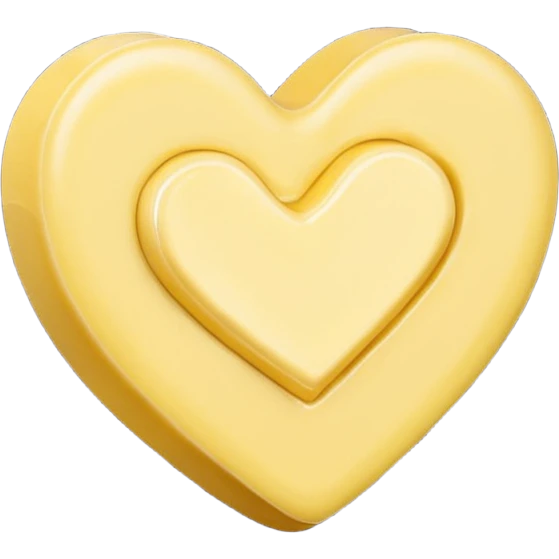 butter colour heart emoji