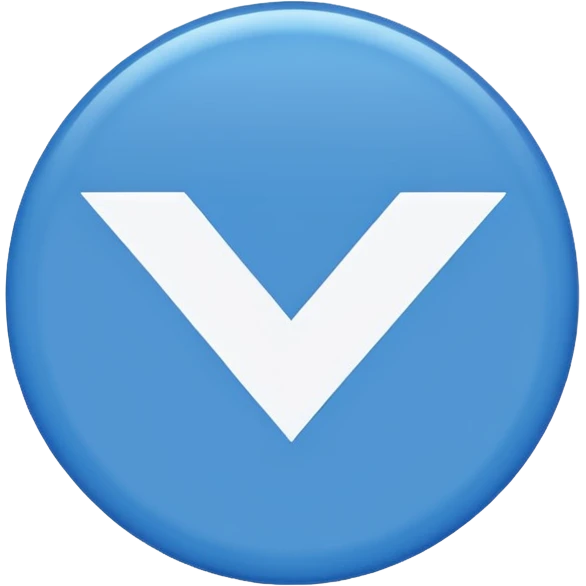 Make me an emoji that theirs a blue circle and inside of the circle is blue bot they should be a white tick inside the circle  emoji