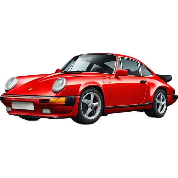 Red Porsche 911 emoji
