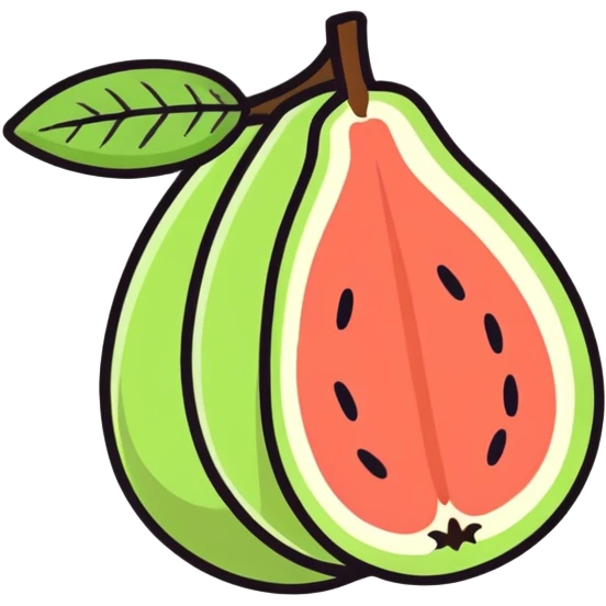 Guava fruit emoji