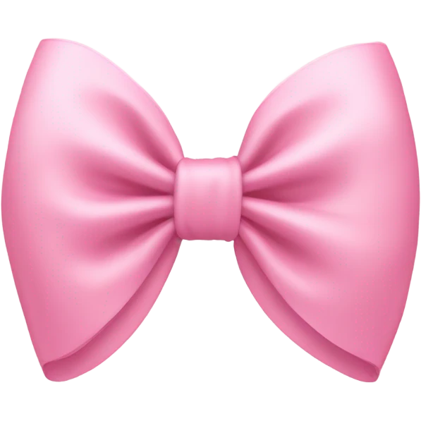 light pink bow on light pink bow emoji