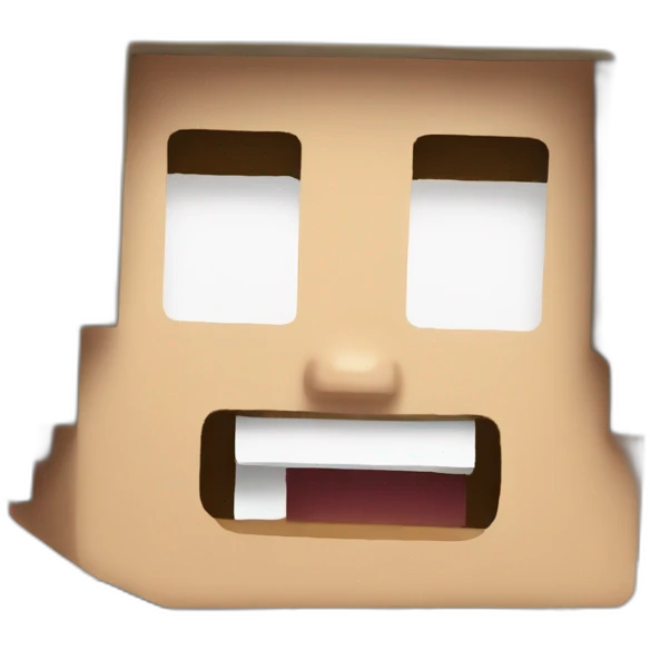 steve minecraft scream emoji