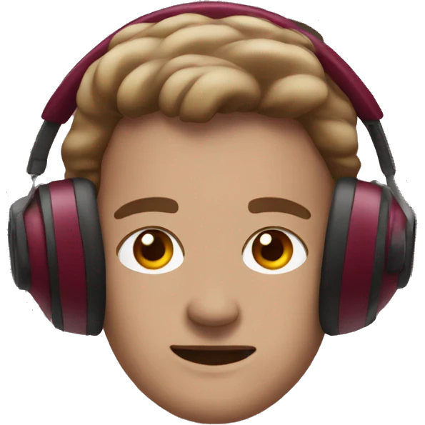 burgundy earmuffs emoji