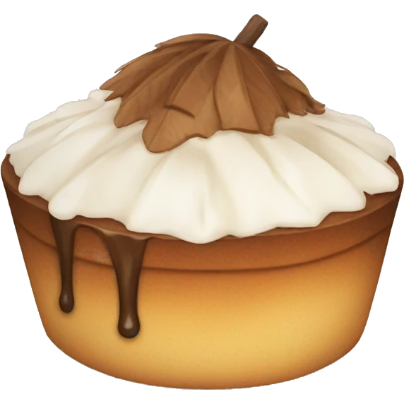 Coconut wet cake emoji