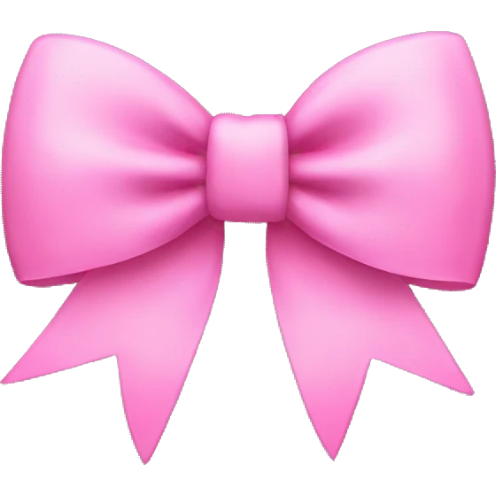 Pink bow emoji