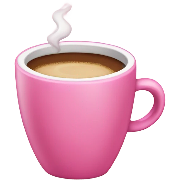 Pink coffee  emoji