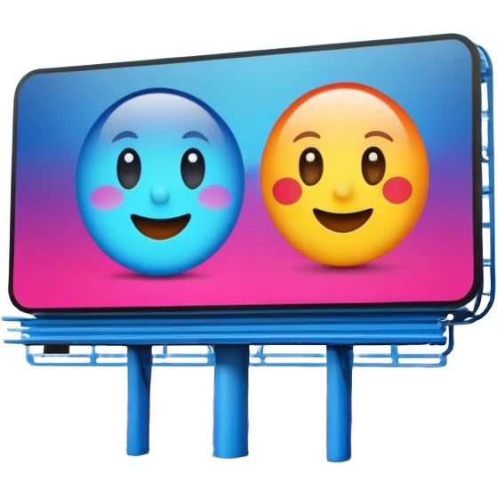 billboard ad emoji