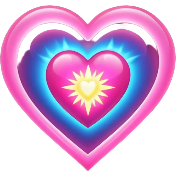 magical heart with aura emoji