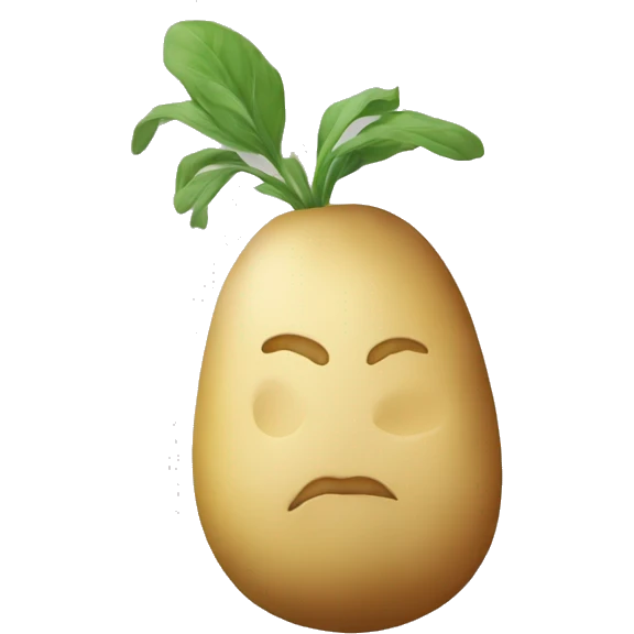 Master potato logo magnifique emoji