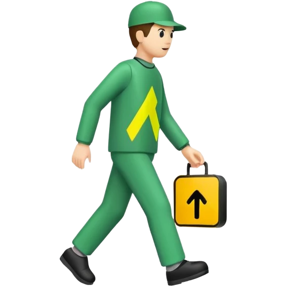 Crosswalk Light signal icon , Green walking man. emoji