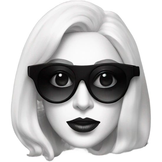 Lady gaga chromatica black glasses  emoji