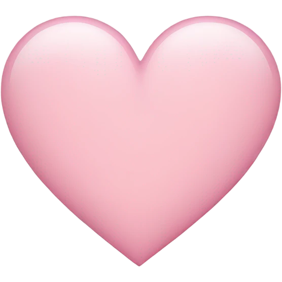 Light pink heart emoji