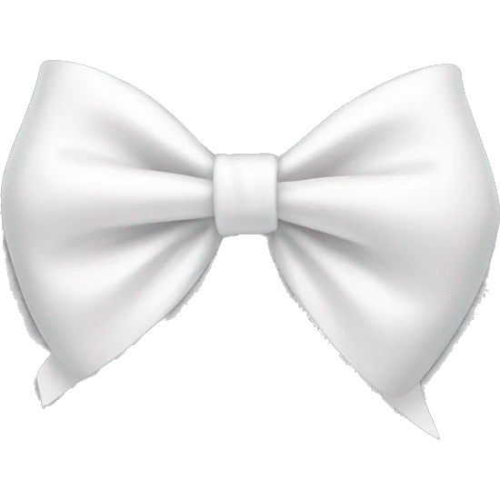 white bow emoji