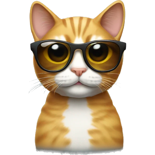 Cat with sunglasses emoji