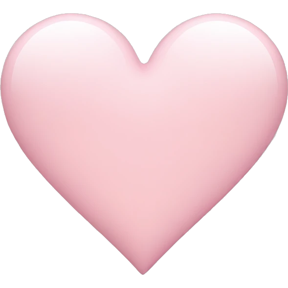 Light pink heart emoji