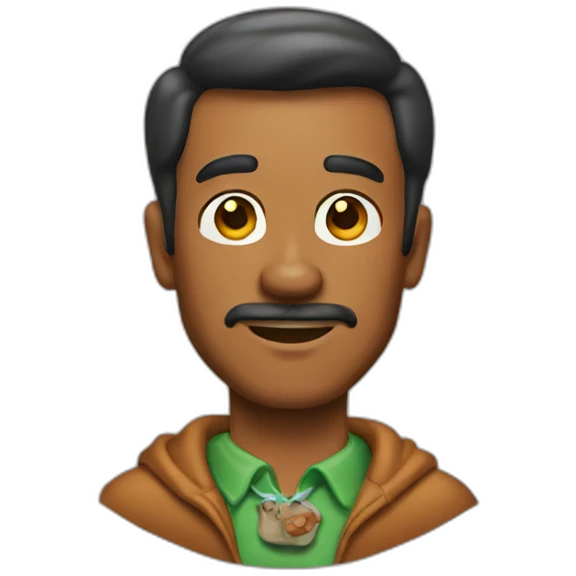 man with Scooby-Doo head emoji