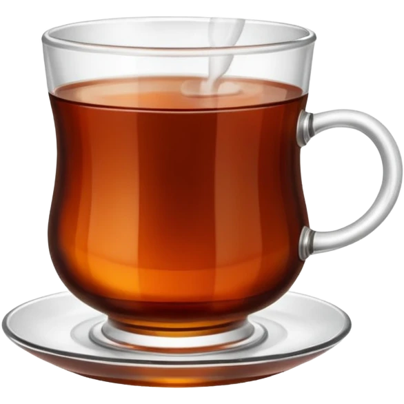 Klasik Çay bardağı ile türk çayı emoji