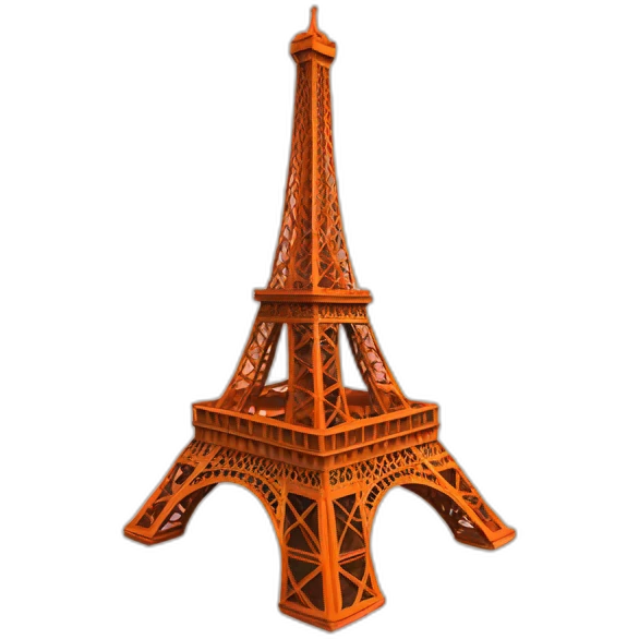 Tour Eiffel orange emoji