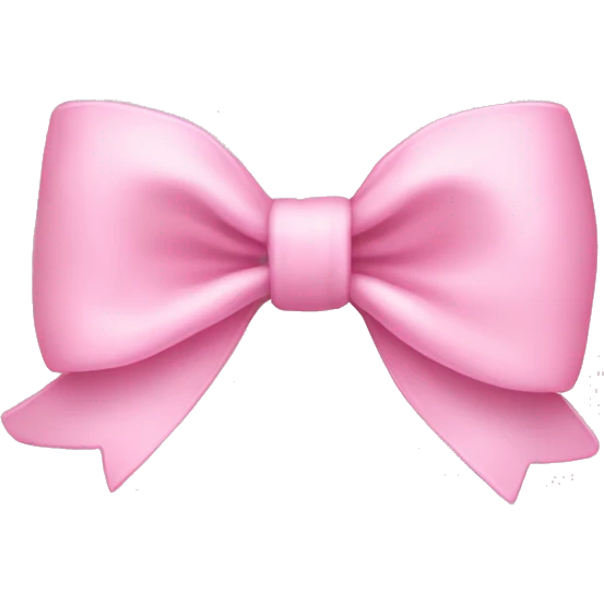 baby pink bow emoji