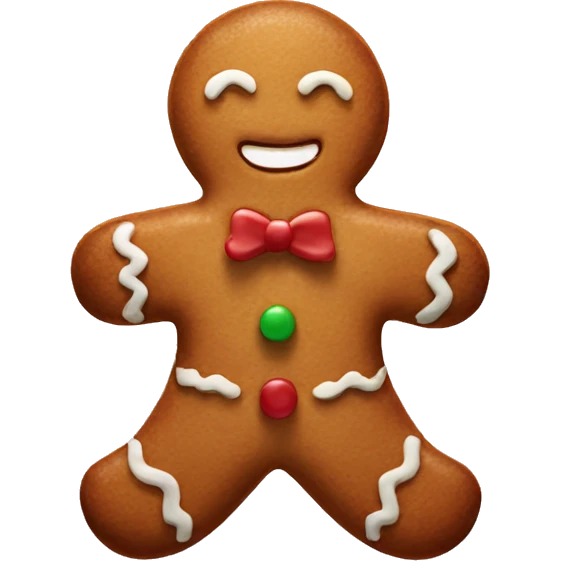 Gingerbread man emoji