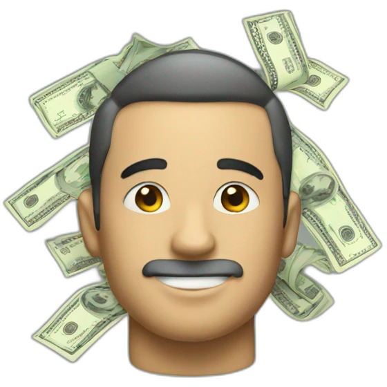 A los of money emoji