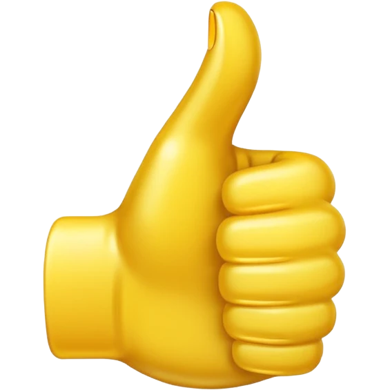 I want a thumbs up emoji with a smaller thumbs up emoji in the bottom right corner emoji