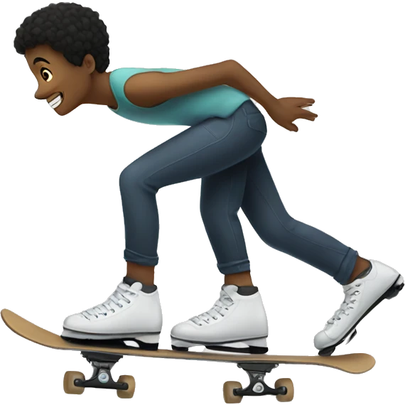 white roll skaters  emoji