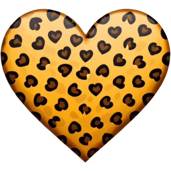 Cuore leopardato  emoji