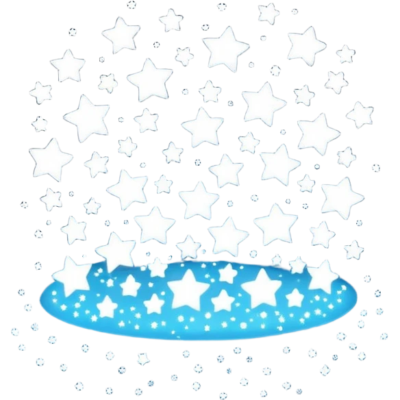 tiny white stars emoji