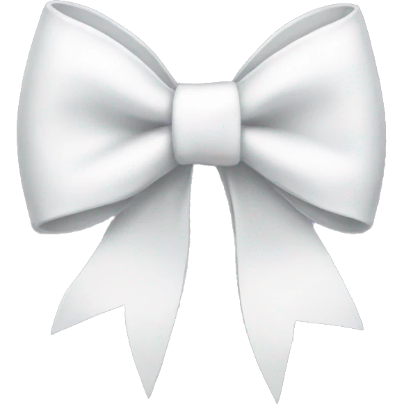 White bow emoji