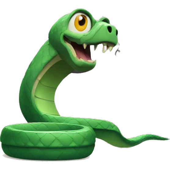 Snake watching tv emoji