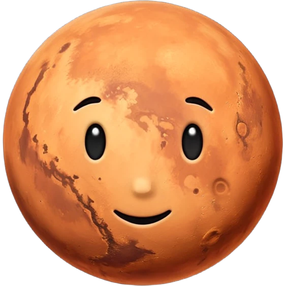 Planet mars  emoji