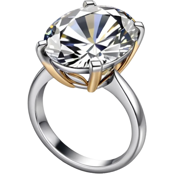 ring with oval shaped diamond  emoji