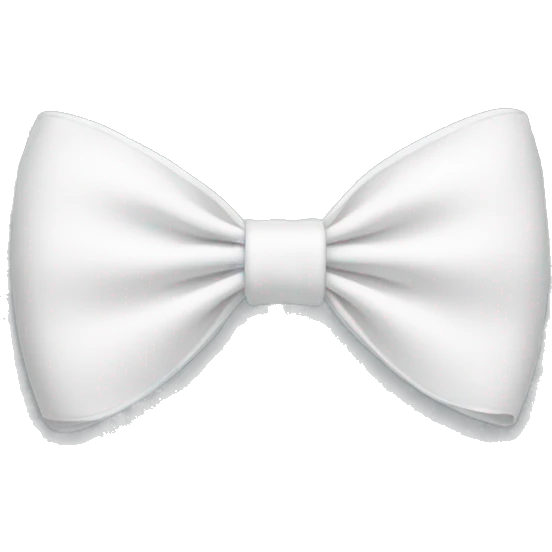White bow  emoji