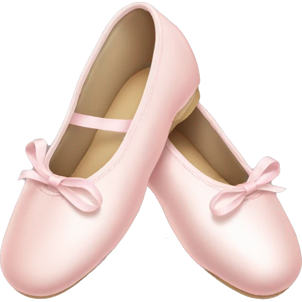 Pale pink ballet shoes emoji