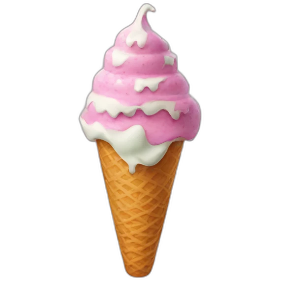 Ice cream smilong emoji