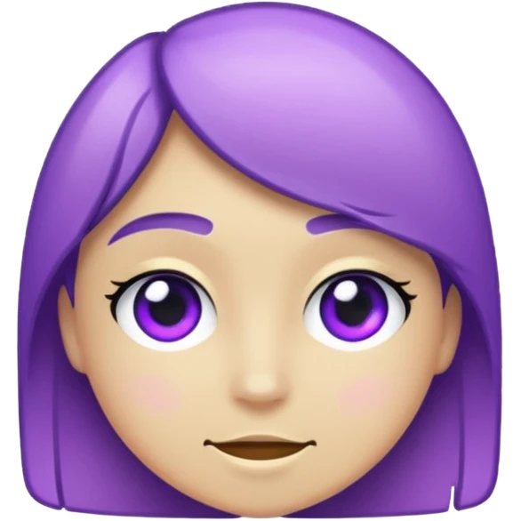 glitter cian and purple staight emoji