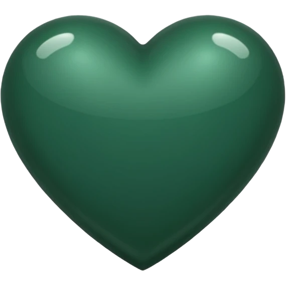 Dark green heart emoji