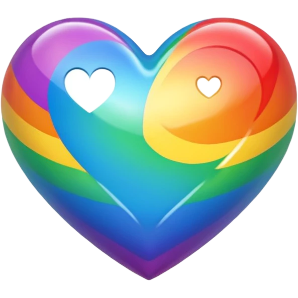 Rainbow heart emoji
