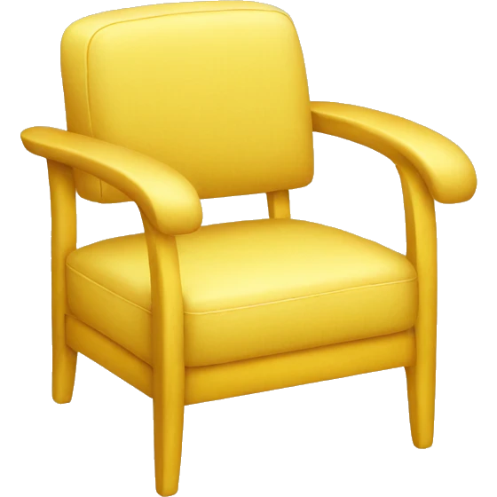 Yellow chair emoji