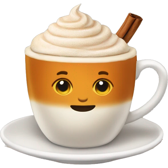 Pumpkin spice latte emoji
