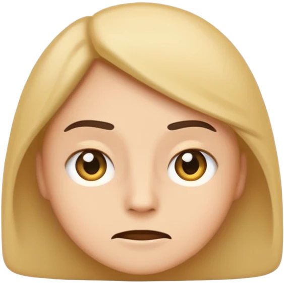 Generate a sarcastic emoji or sticker in a minimal flat-design style.  
The emoji should display a confident “nah, not today” attitude:  
- raised eyebrow  
- slight smirk  
- subtle eye-roll or side glance   emoji