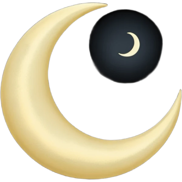 حلال ماه مشکی emoji